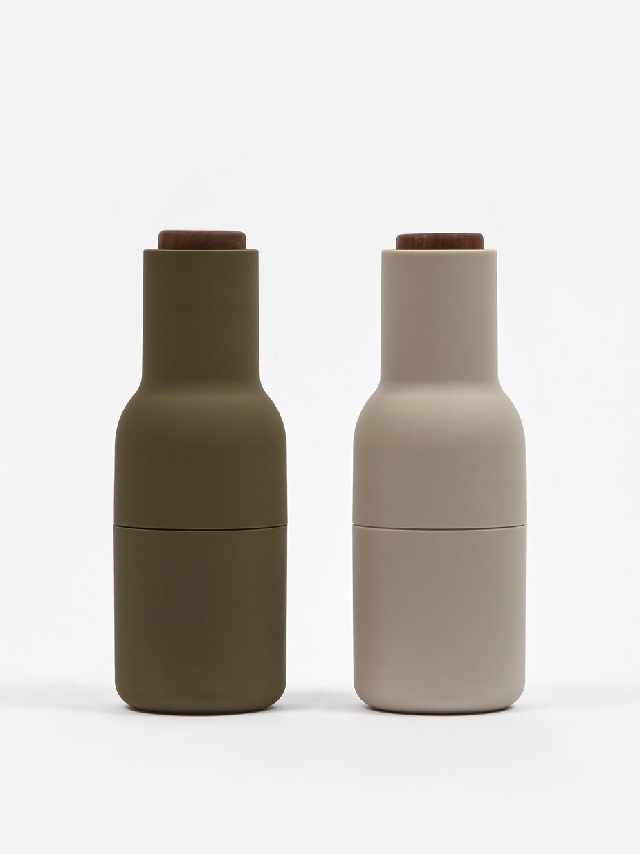 Menu Menu Bottle Grinder 2 Pack Walnut Lid - Hunting Green/Beige - Green