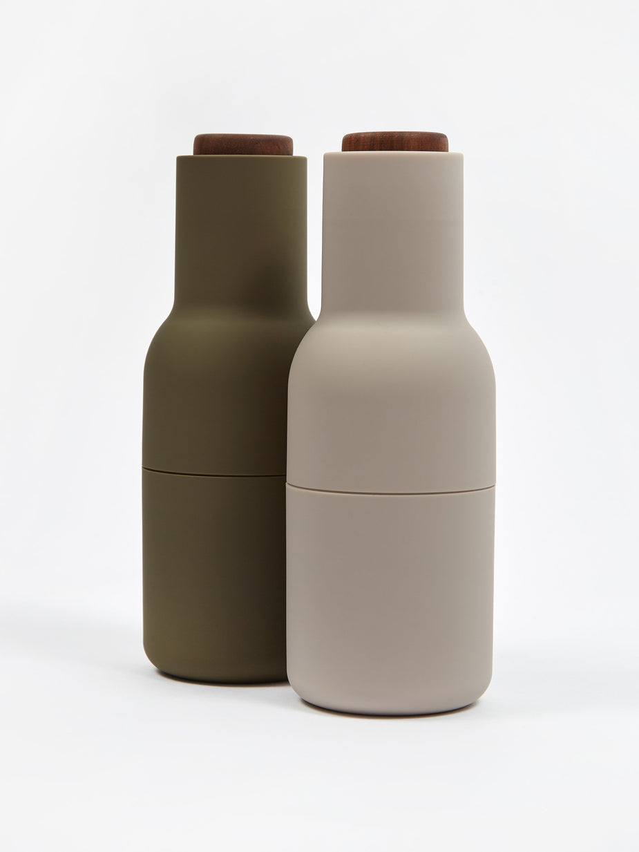 Menu Menu Bottle Grinder 2 Pack Walnut Lid - Hunting Green/Beige - Green
