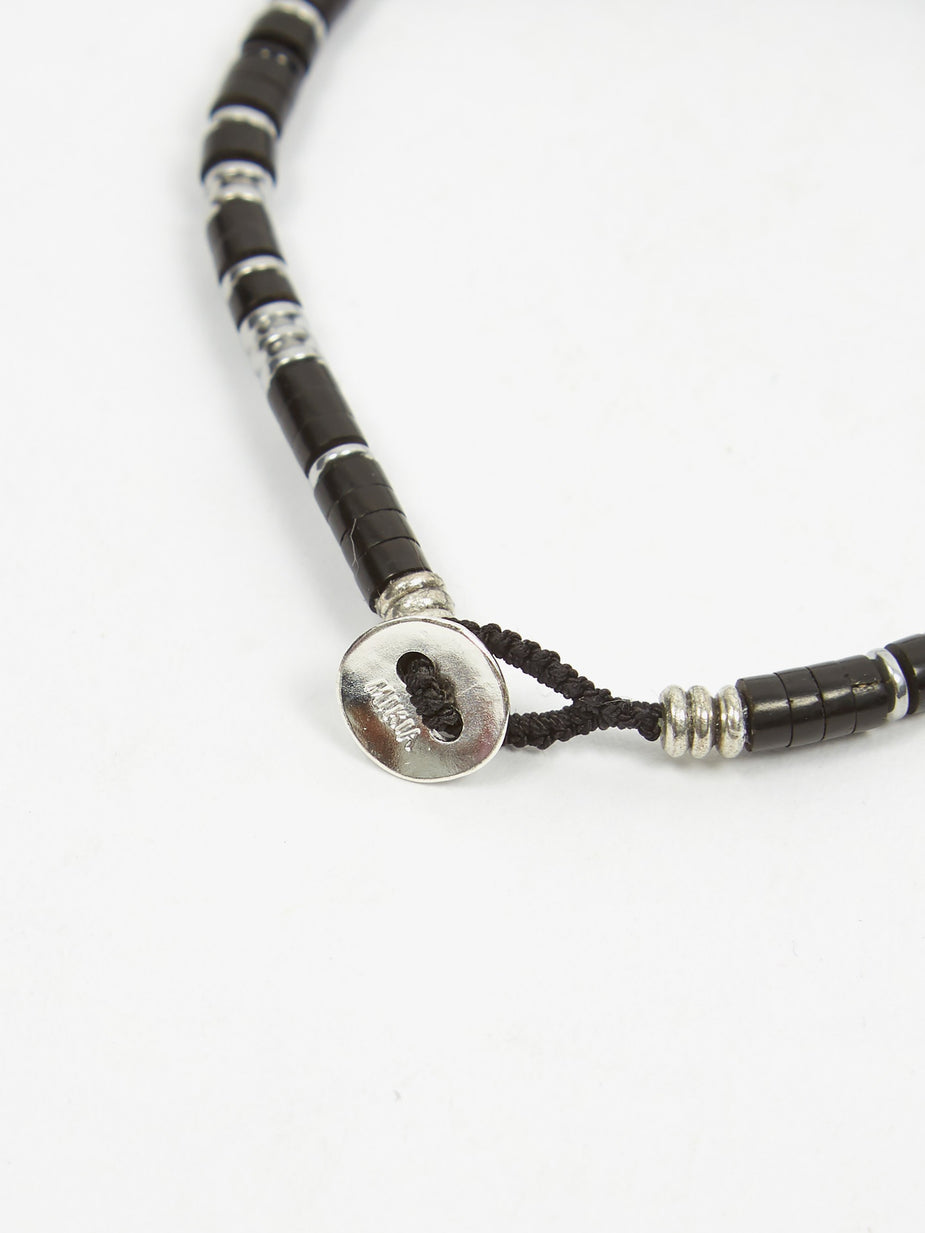 Mikia Mikia Henmatite Beads Bracelet - Jet/Hematite - Other