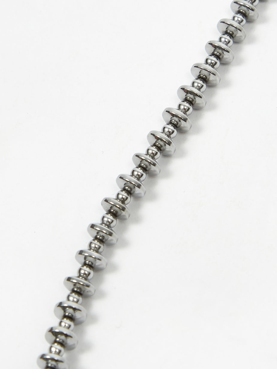Mikia Mikia Hematite Roundel Stone Necklace - Black - Other