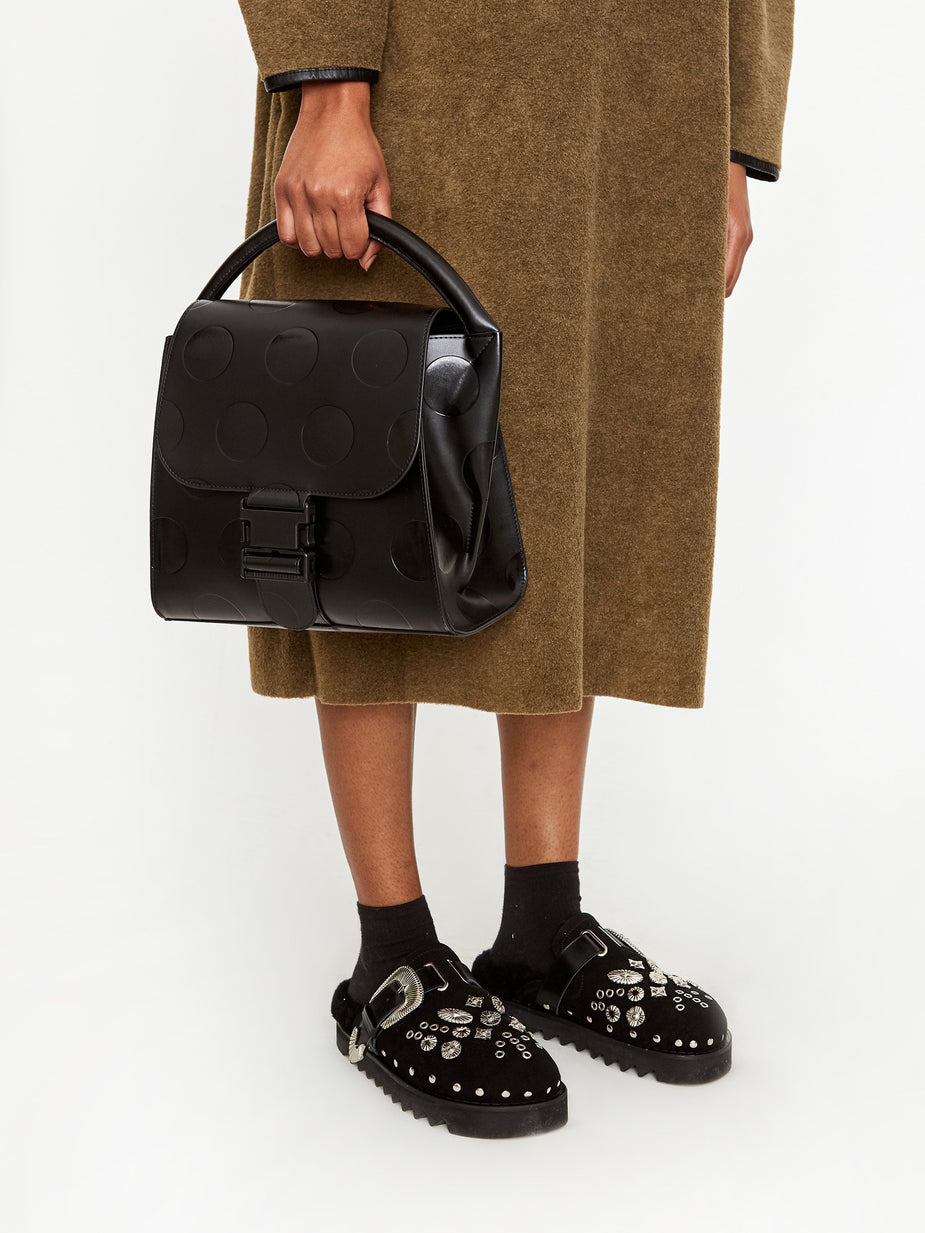 Zucca Zucca Buckle Bag Spot Medium - Black - Black