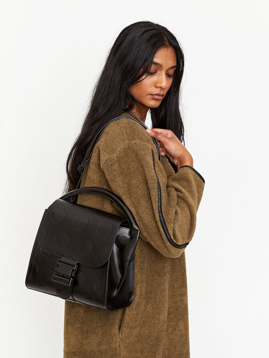 Zucca Zucca Buckle Bag Spot Medium - Black - Black