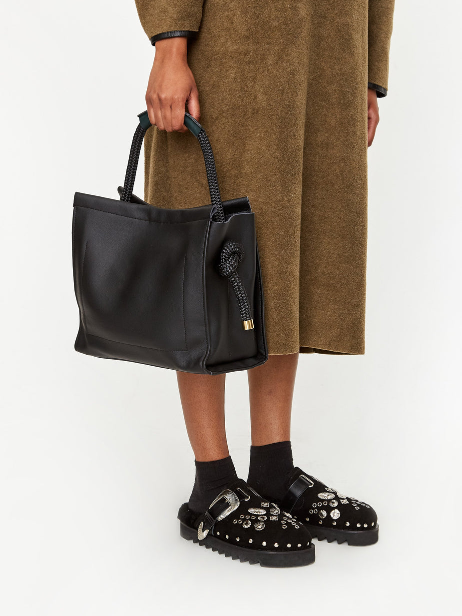 Zucca Zucca Recycled Leather Bag Medium - Black - Black