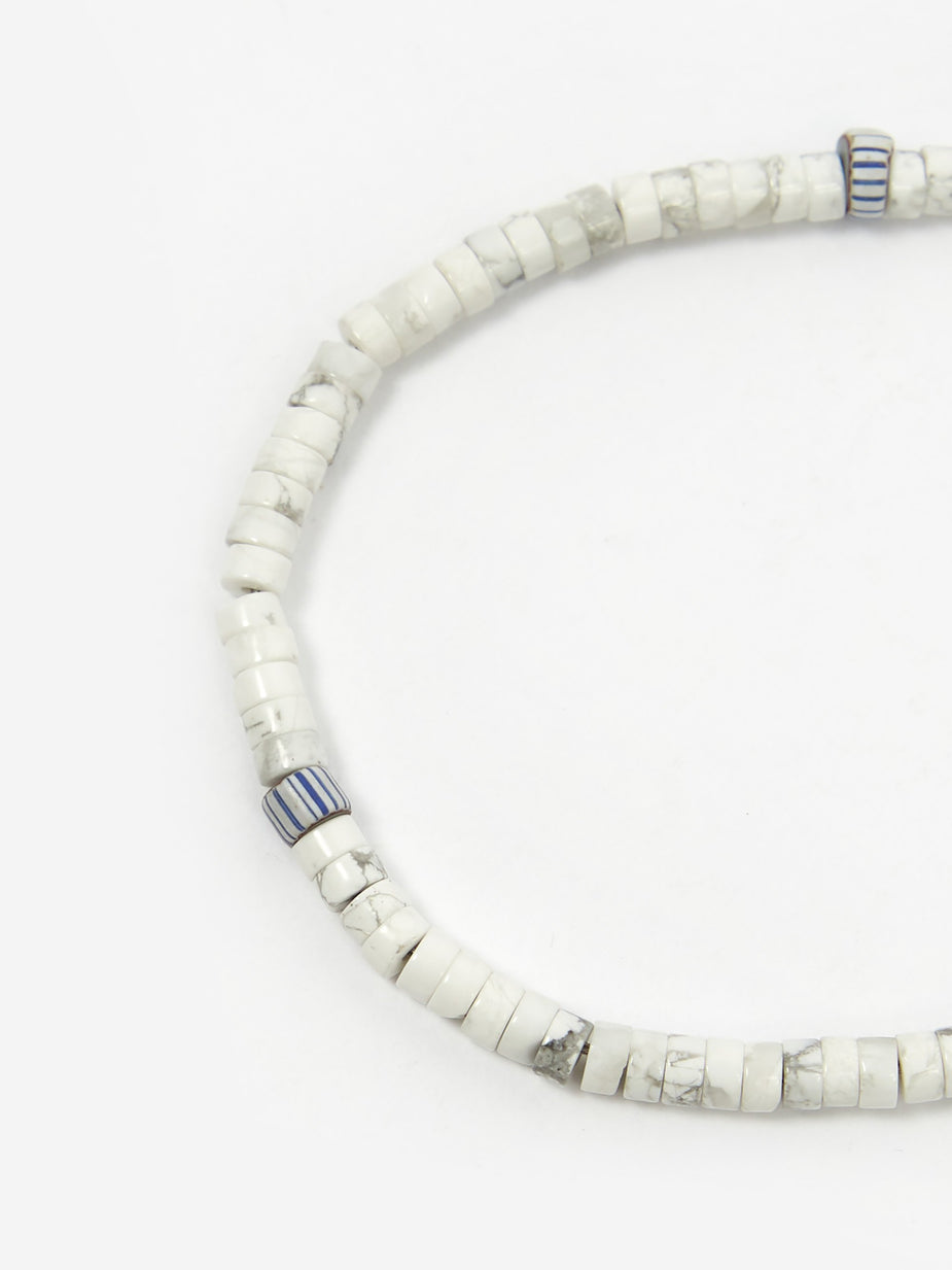 Mikia Mikia Roundel Stone Bracelet - Howlite - Other