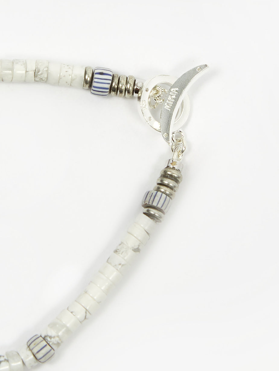 Mikia Mikia Roundel Stone Bracelet - Howlite - Other