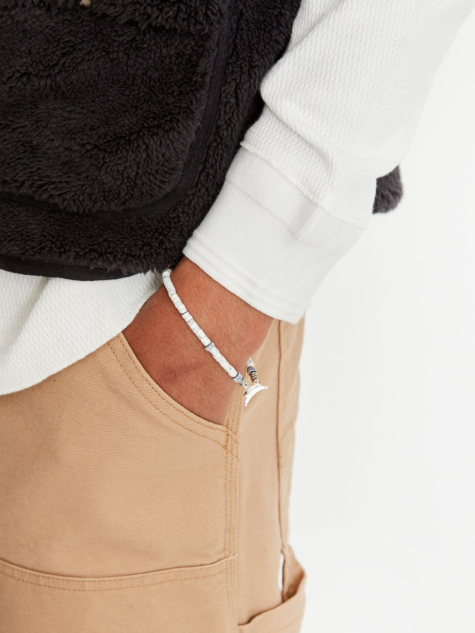 Mikia Mikia Roundel Stone Bracelet - Howlite - Other