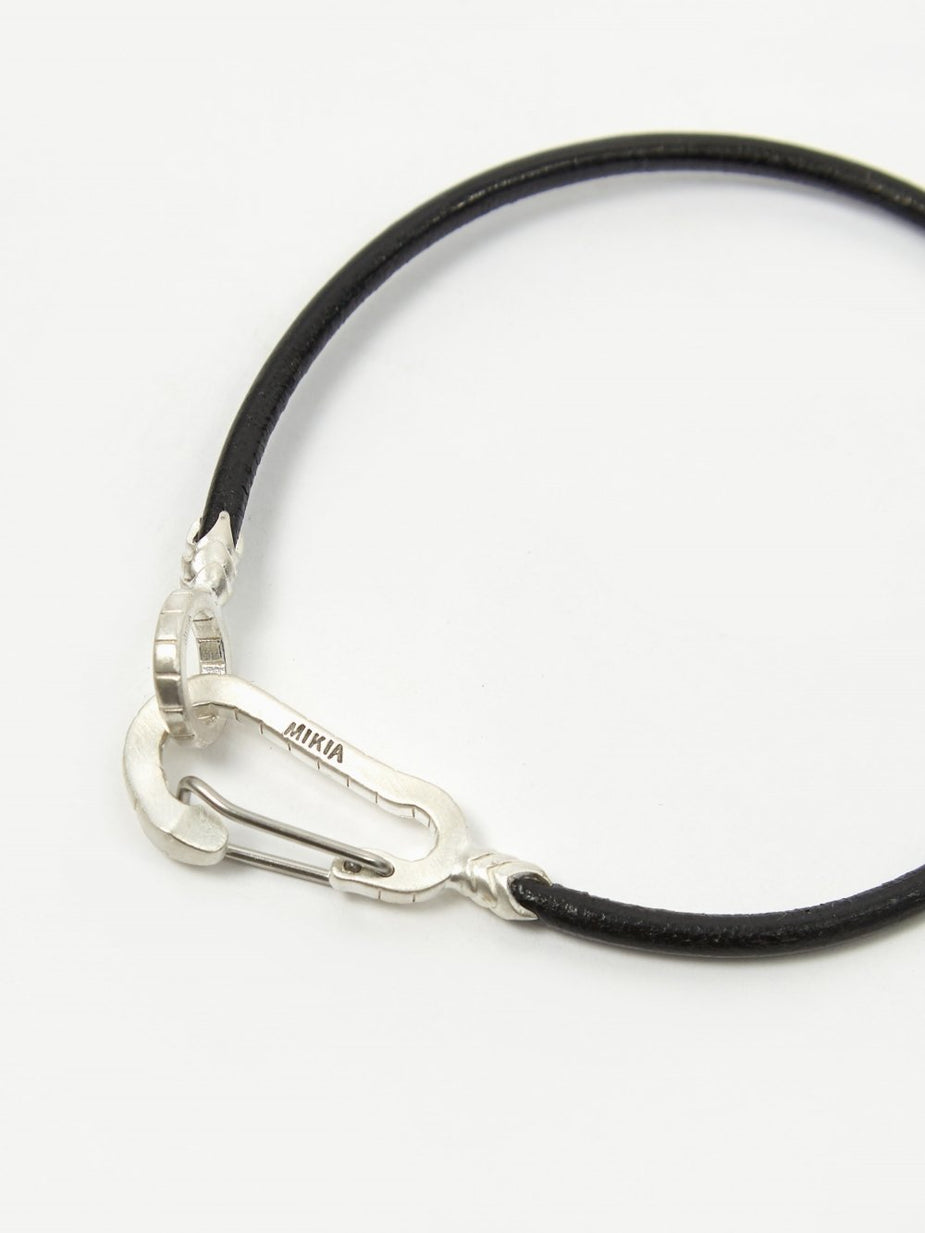 Mikia Mikia Snake Karabiner Bracelet - Black - Black