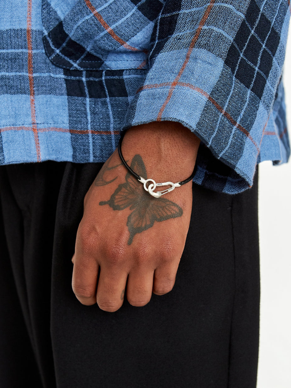 Mikia Mikia Snake Karabiner Bracelet - Black - Black