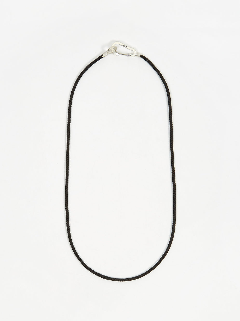 Mikia Mikia Snake Karibener Necklace - Silver/Onyx - Silver