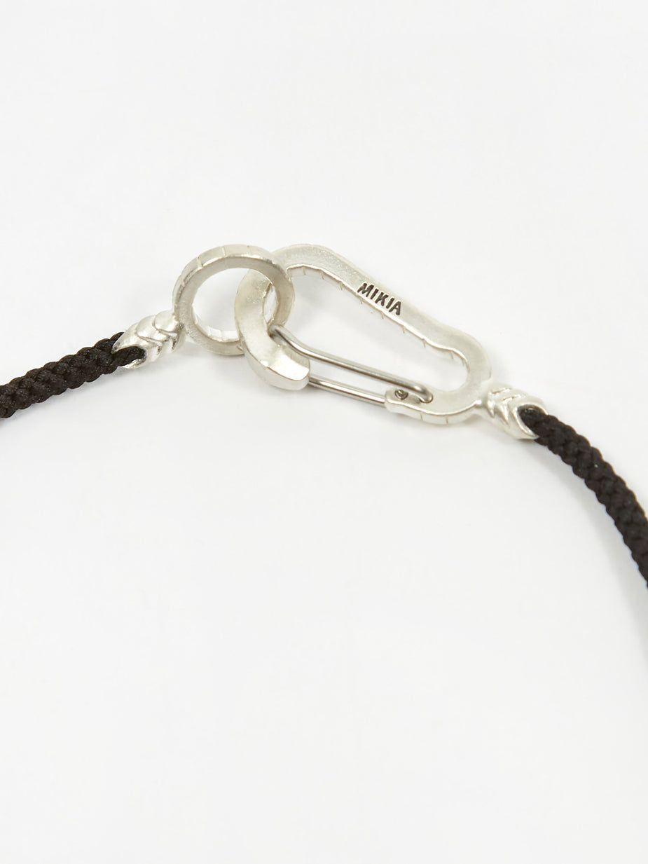 Mikia Mikia Snake Karibener Necklace - Silver/Onyx - Silver