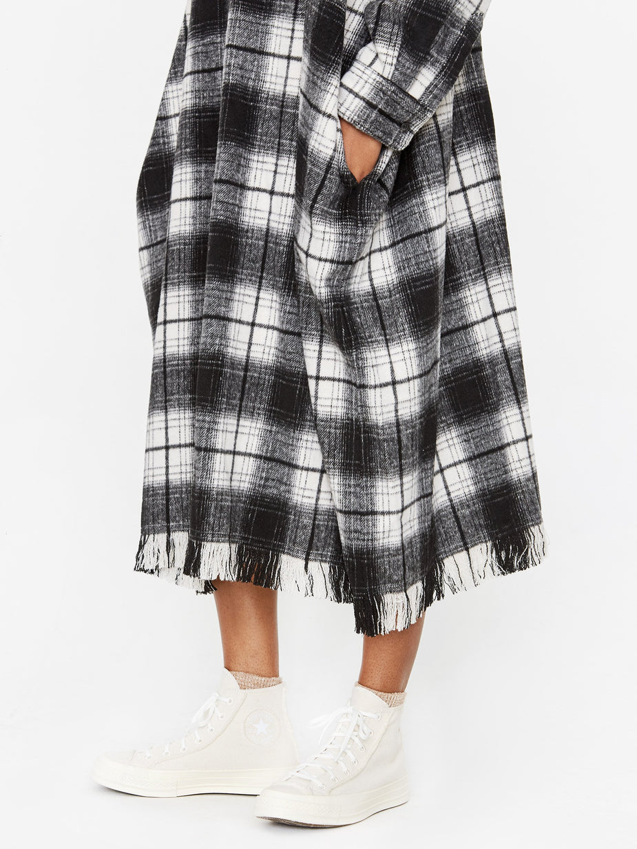 Zucca Zucca Checked Shirt Dress - Black/White - Black