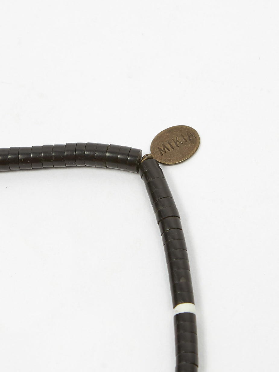 Mikia Mikia Tuve Stone Suede Necklace - Black - Other