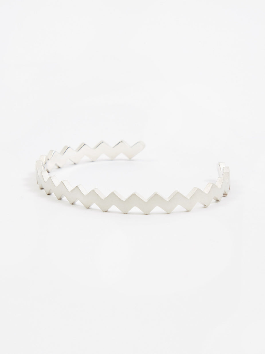 Mikia Mikia Snake Bangle Bracelet - Silver - Silver
