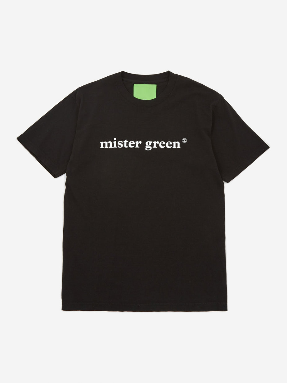 Mister Green Mister Green Wordmark T-Shirt - Black - Black