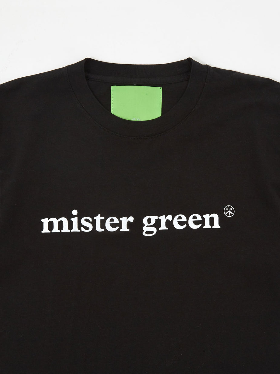 Mister Green Mister Green Wordmark T-Shirt - Black - Black