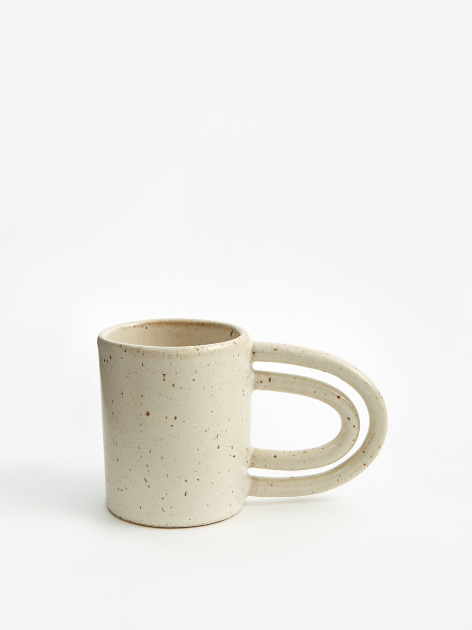 Miyelle Miyelle 2 Hot 2 Handle Mug - Satin Cream - Neutrals