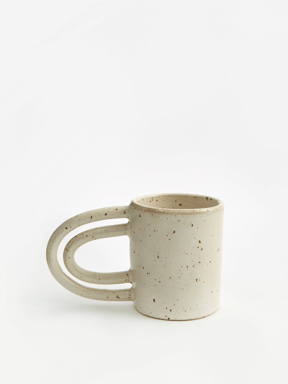 Miyelle Miyelle 2 Hot 2 Handle Mug - Satin Cream - Neutrals