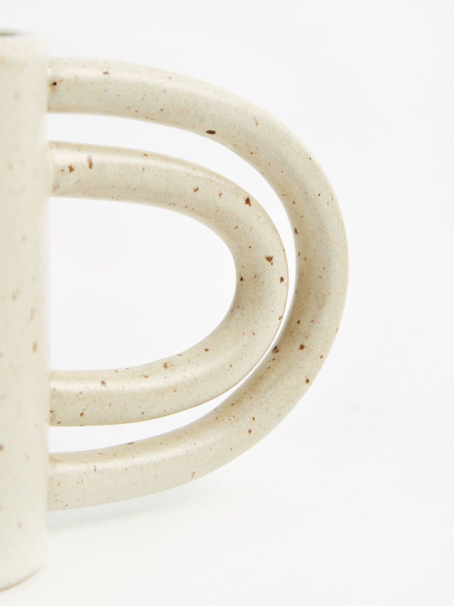 Miyelle Miyelle 2 Hot 2 Handle Mug - Satin Cream - Neutrals
