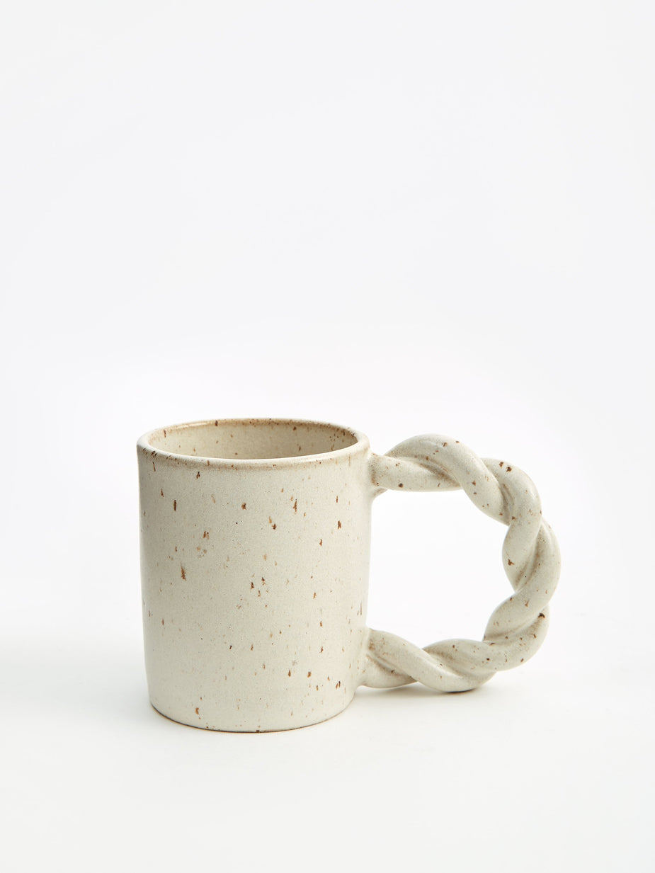 Miyelle Miyelle Twisteeee Mug - Satin Cream - Neutrals
