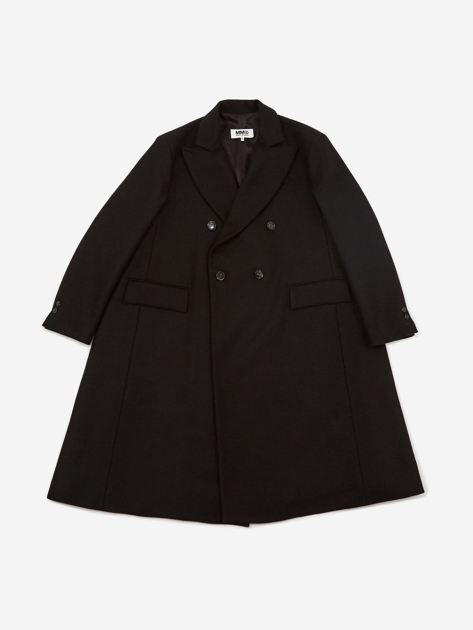 MM6 Maison Margiela MM6 Maison Margiela Double Breasted Coat - Black - Black