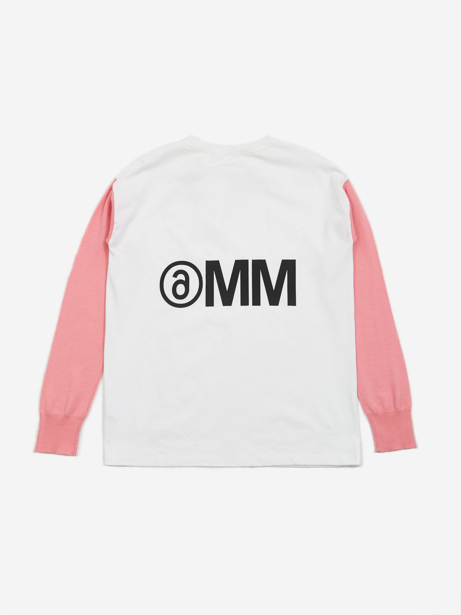 MM6 Maison Margiela MM6 Maison Margiela Knitted Sleeve Top - Pink - Pink