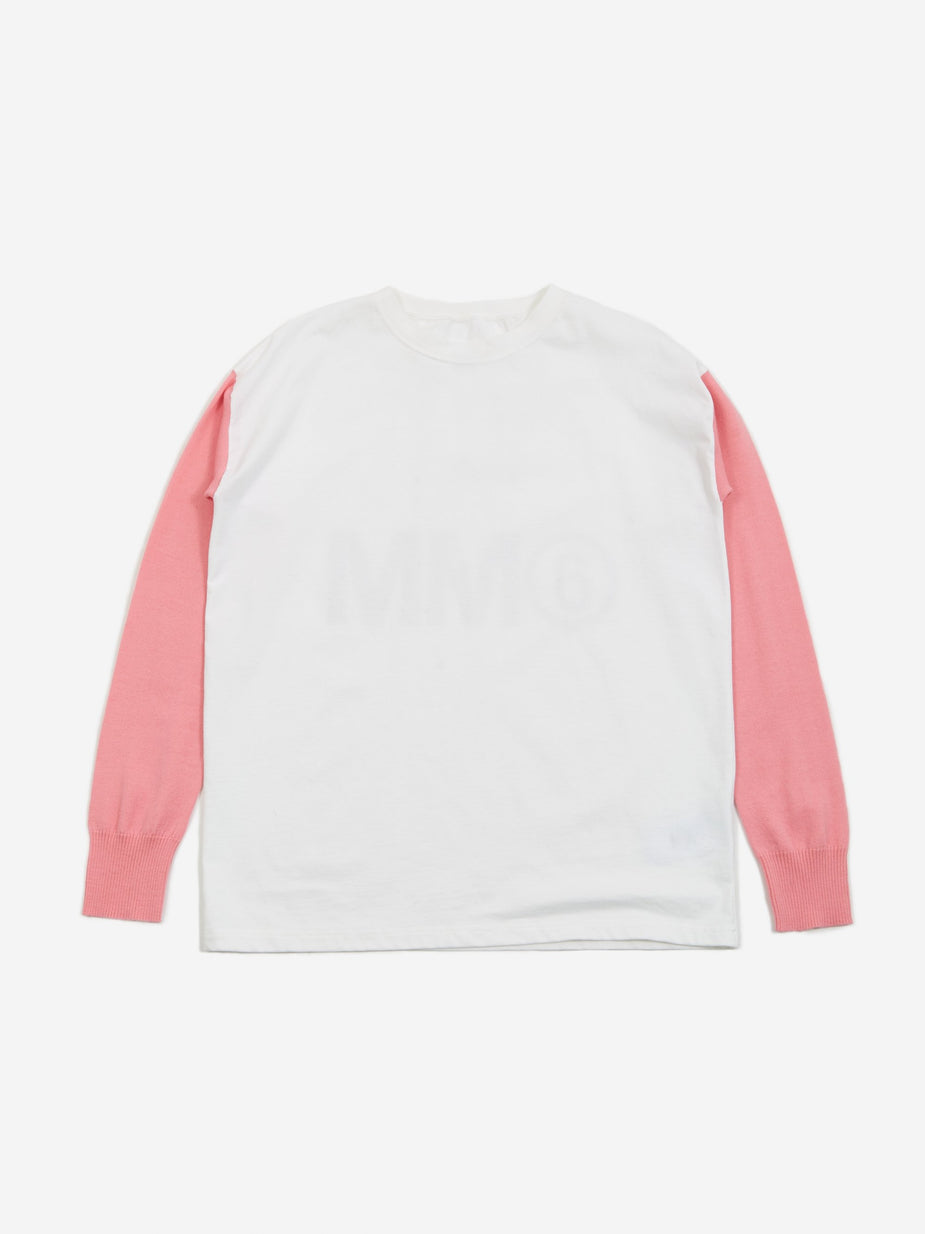 MM6 Maison Margiela MM6 Maison Margiela Knitted Sleeve Top - Pink - Pink