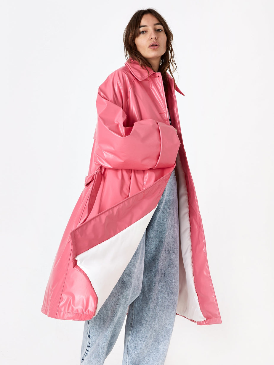 MM6 Maison Margiela MM6 Maison Margiela A-Line Coat - Barbie Pink - Pink
