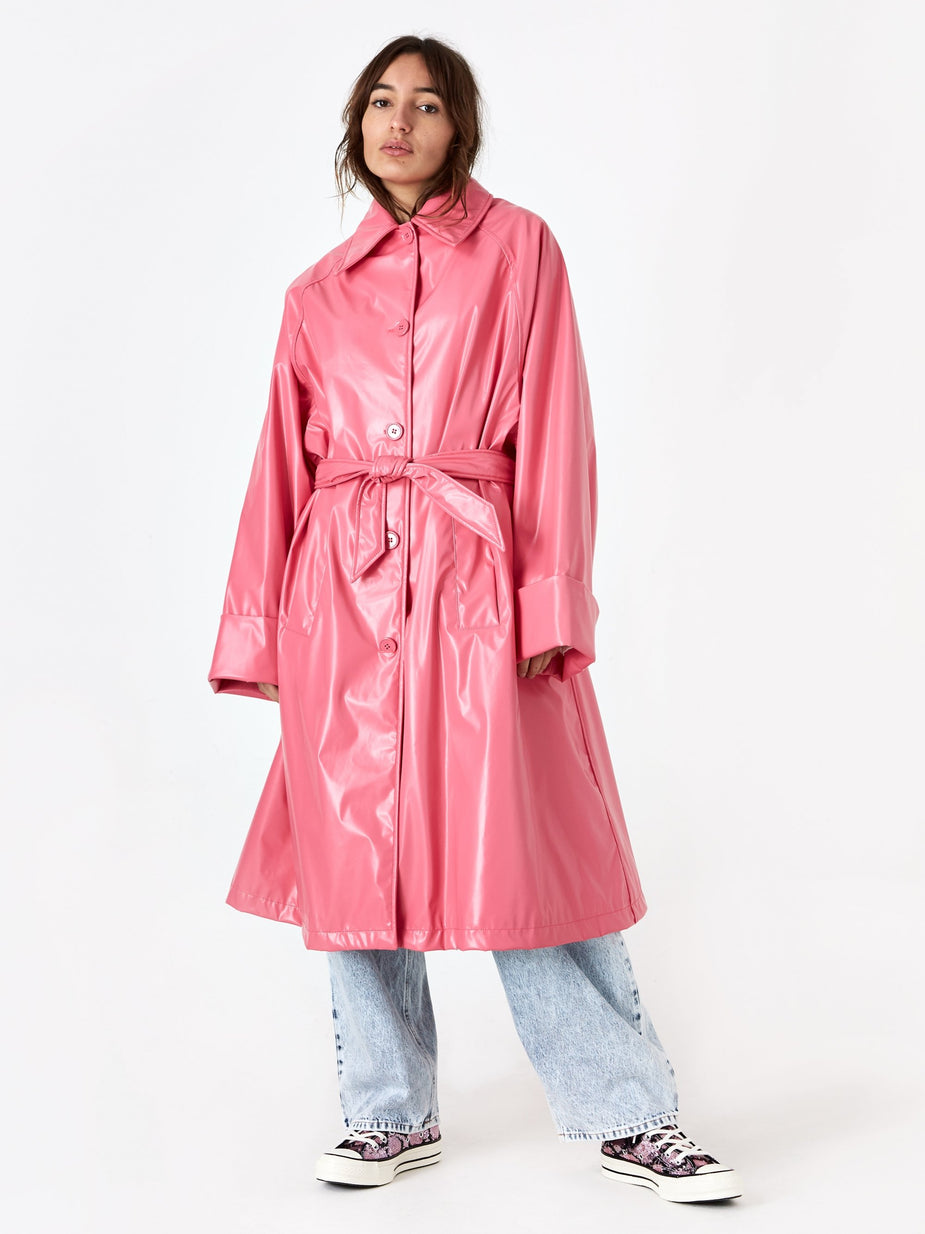 MM6 Maison Margiela MM6 Maison Margiela A-Line Coat - Barbie Pink - Pink