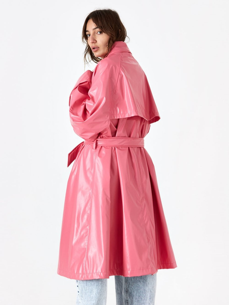MM6 Maison Margiela MM6 Maison Margiela A-Line Coat - Barbie Pink - Pink