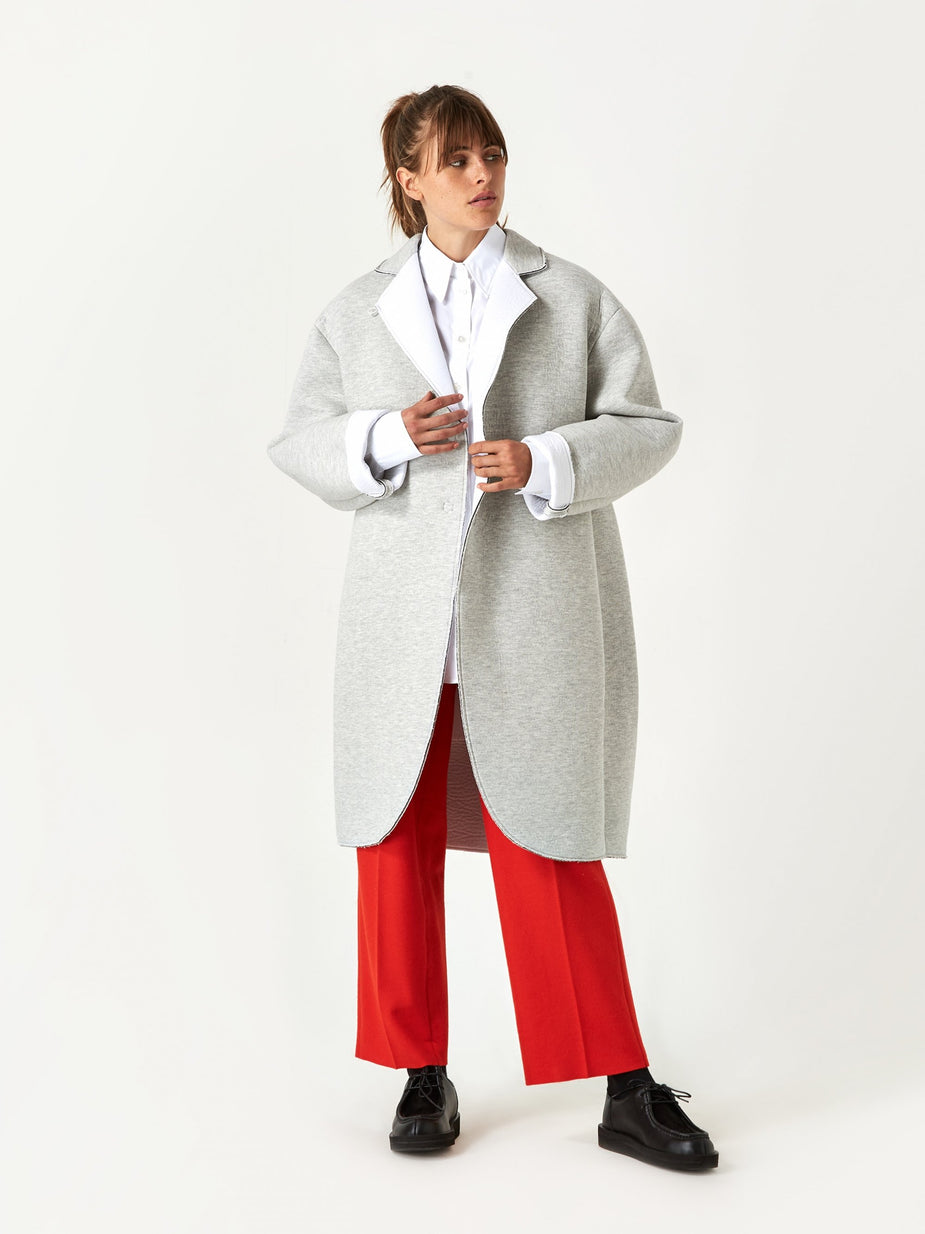 MM6 Maison Margiela MM6 Maison Margiela Coat - Grey Melange - Grey