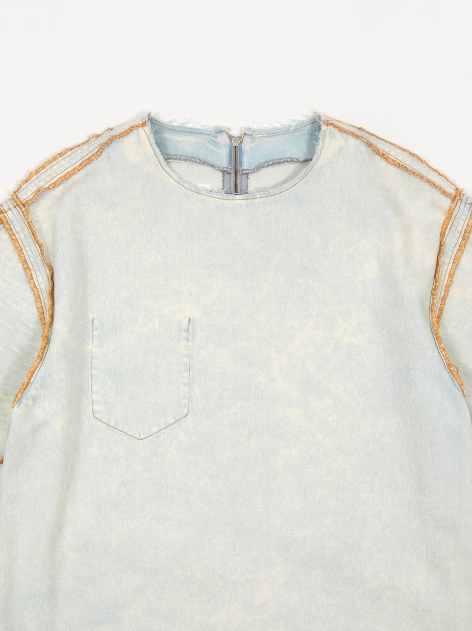 MM6 Maison Margiela MM6 Maison Margiela Denim Shortsleeve Top - Super Bleach - Other