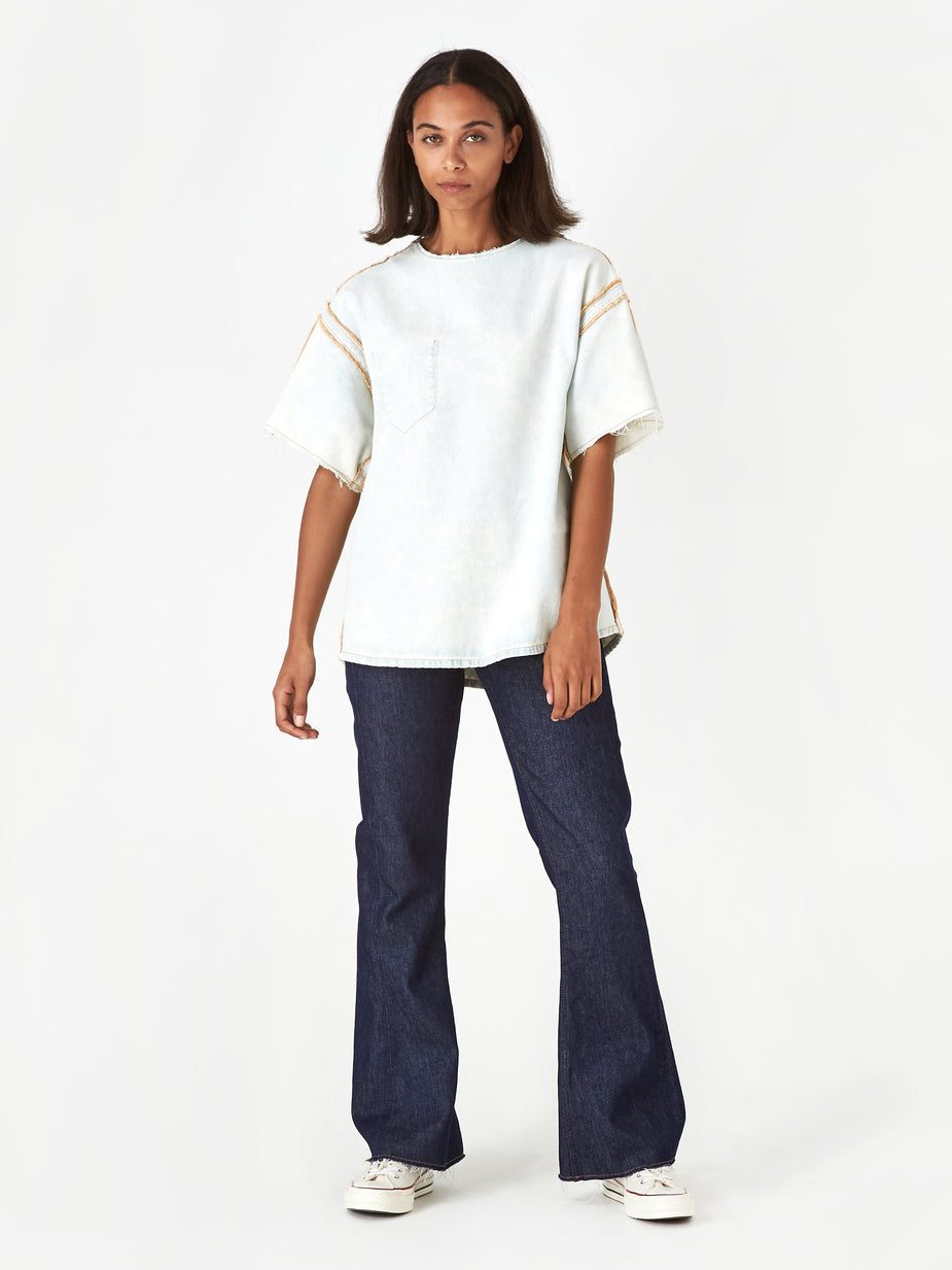 MM6 Maison Margiela MM6 Maison Margiela Denim Shortsleeve Top - Super Bleach - Other