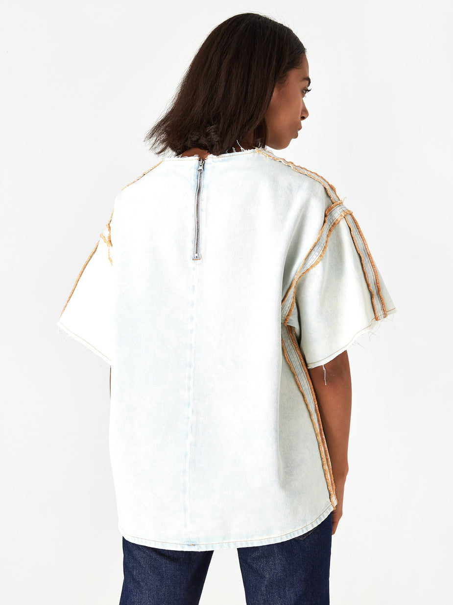 MM6 Maison Margiela MM6 Maison Margiela Denim Shortsleeve Top - Super Bleach - Other
