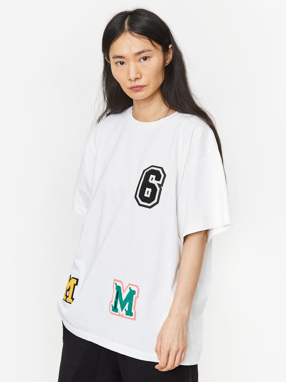 MM6 Maison Margiela MM6 Maison Margiela Embroidered T-Shirt - White - White