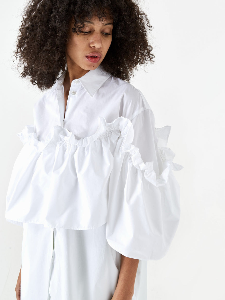 MM6 Maison Margiela MM6 Maison Margiela Frill Shirt - White - White