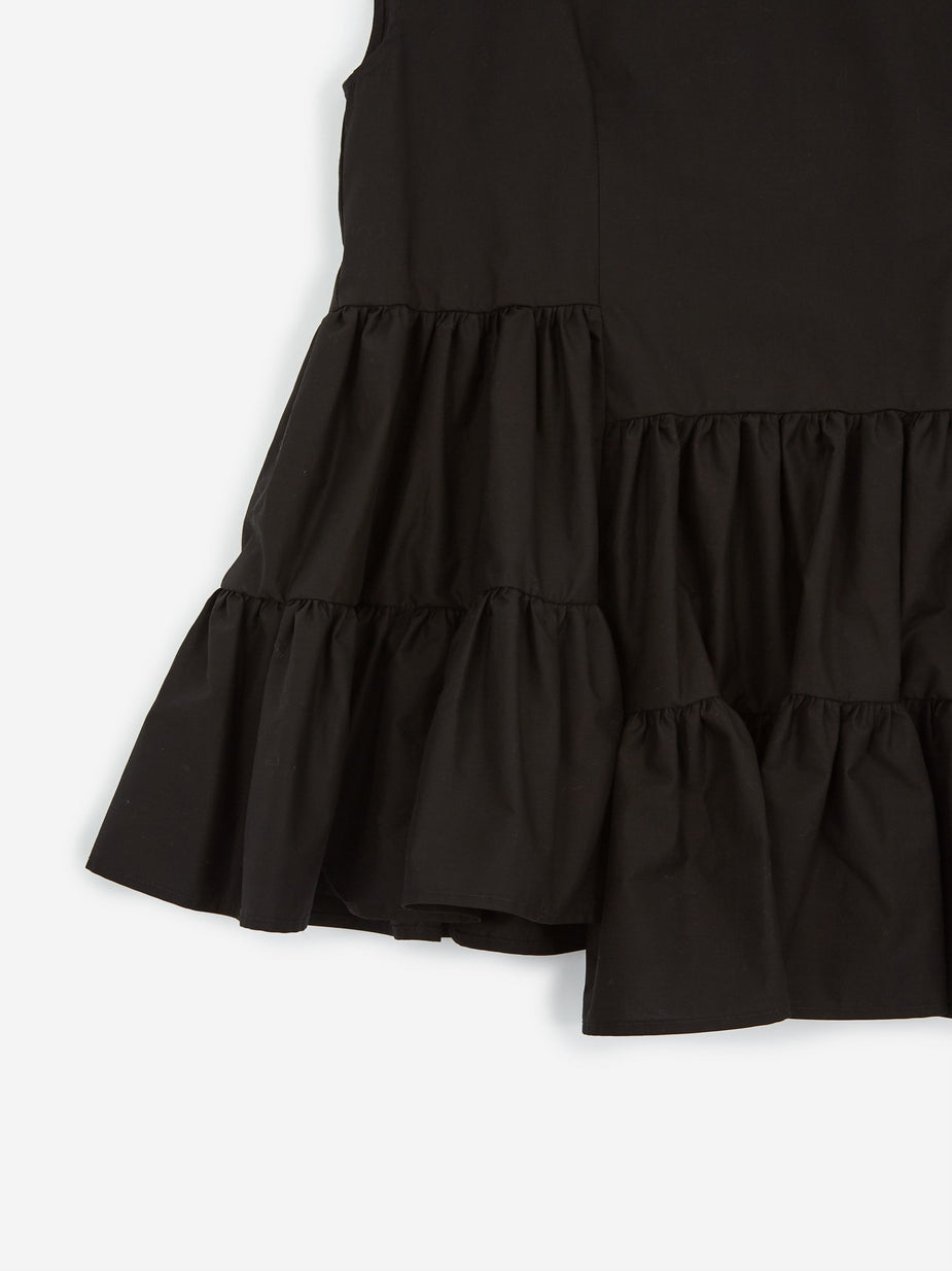 MM6 Maison Margiela MM6 Maison Margiela Frill Top - Black - Black