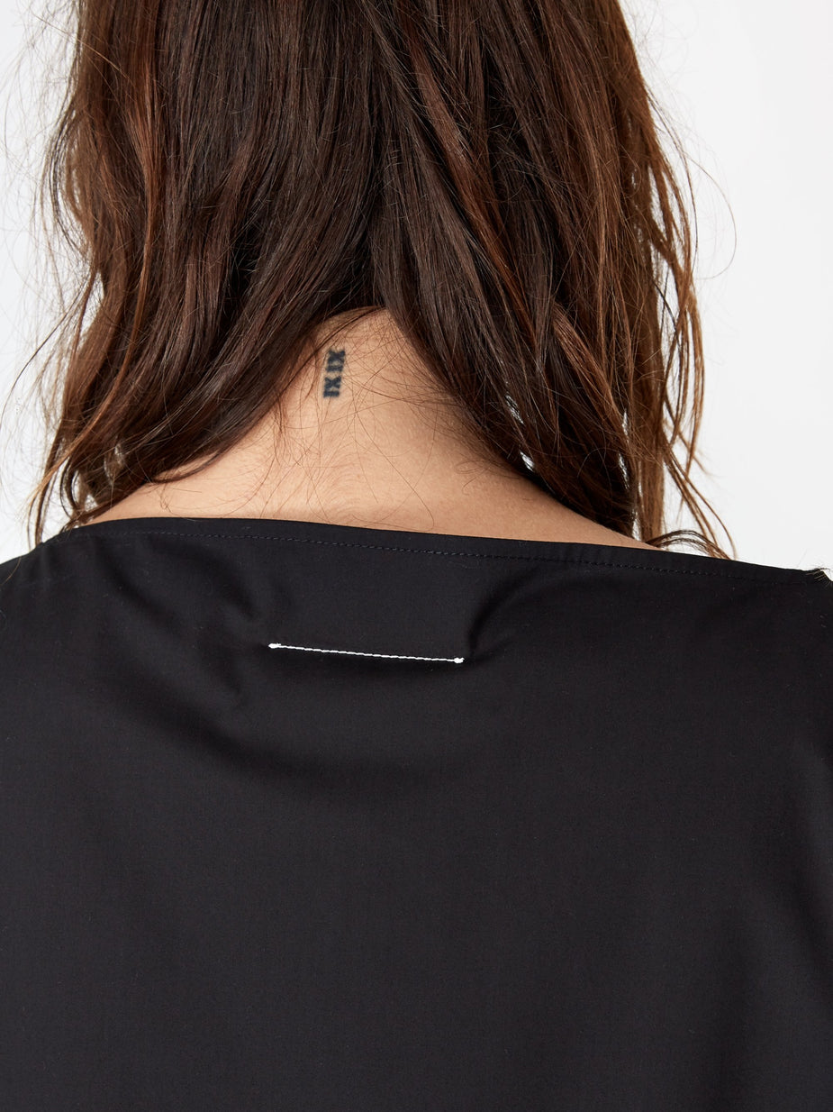 MM6 Maison Margiela MM6 Maison Margiela Frill Top - Black - Black