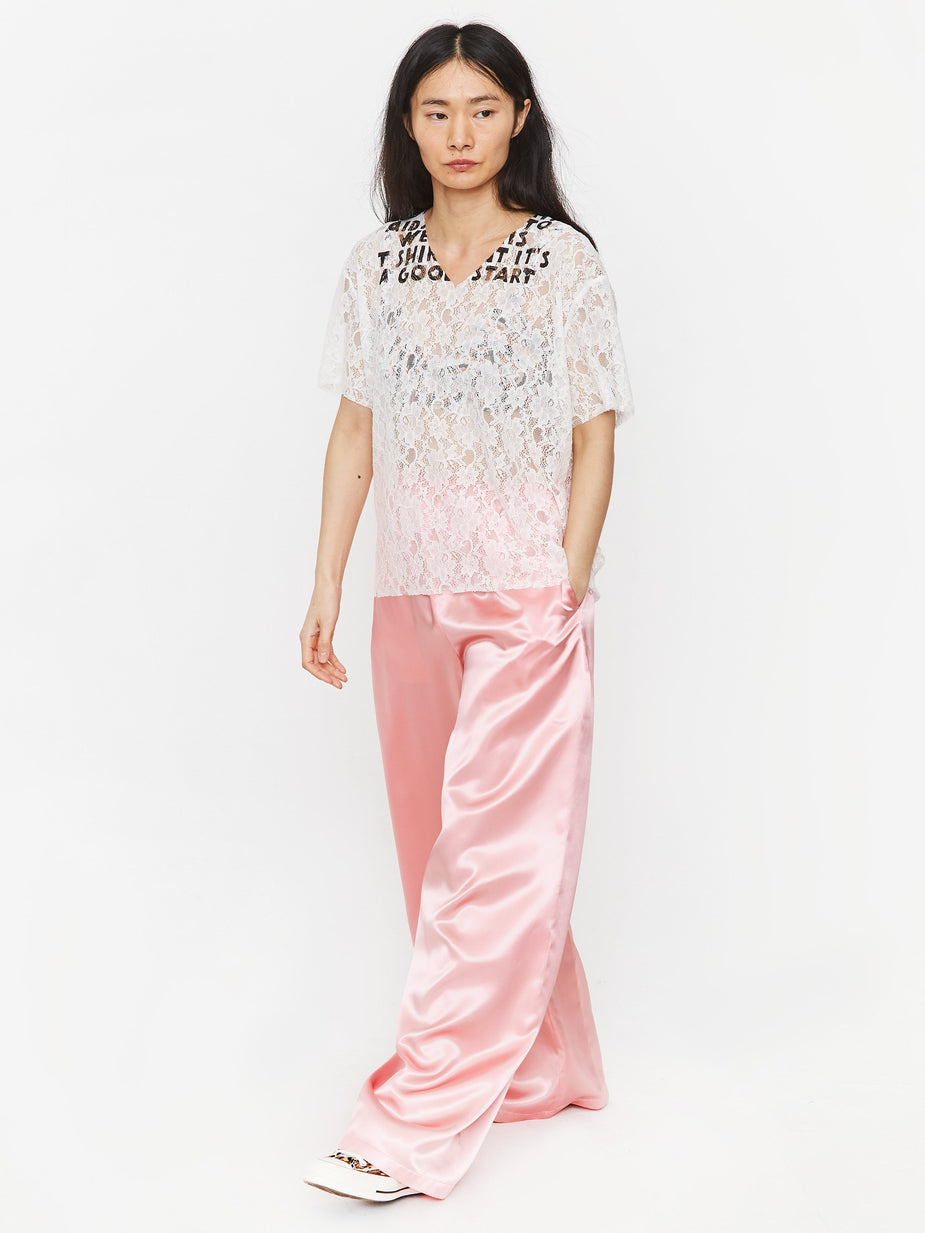MM6 Maison Margiela MM6 Maison Margiela Jacquard Lace Printed Shirt - Off White - White