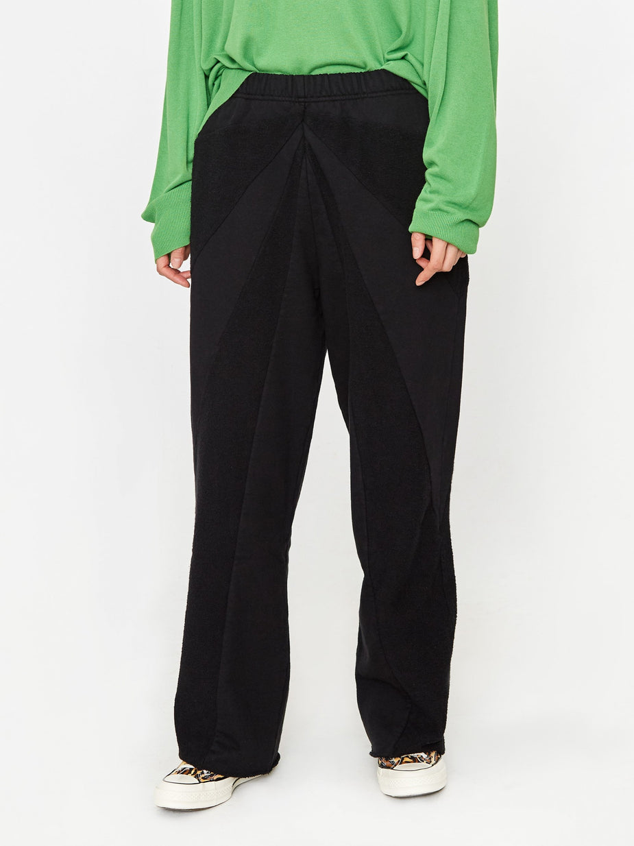 MM6 Maison Margiela MM6 Maison Margiela Jersey Pattern Trouser - Black - Black