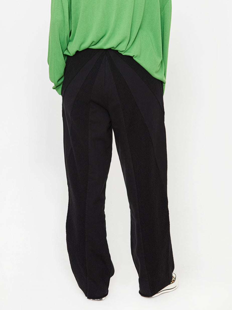MM6 Maison Margiela MM6 Maison Margiela Jersey Pattern Trouser - Black - Black
