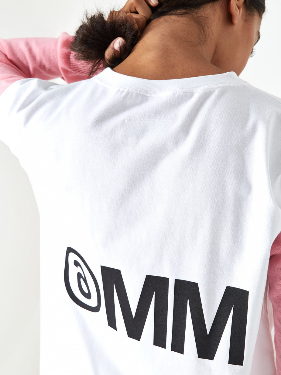 MM6 Maison Margiela MM6 Maison Margiela Knitted Sleeve Top - Pink - Pink