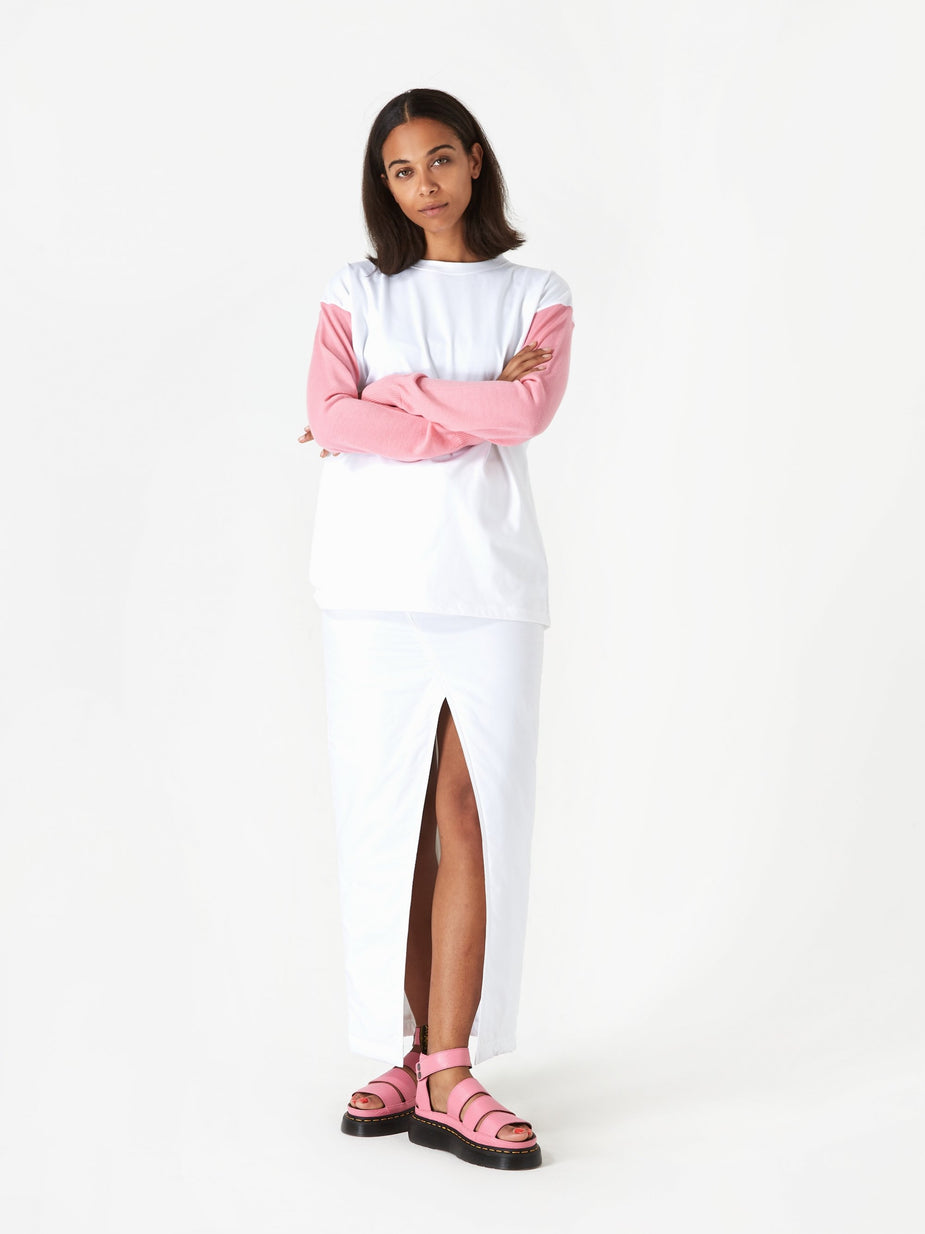 MM6 Maison Margiela MM6 Maison Margiela Knitted Sleeve Top - Pink - Pink
