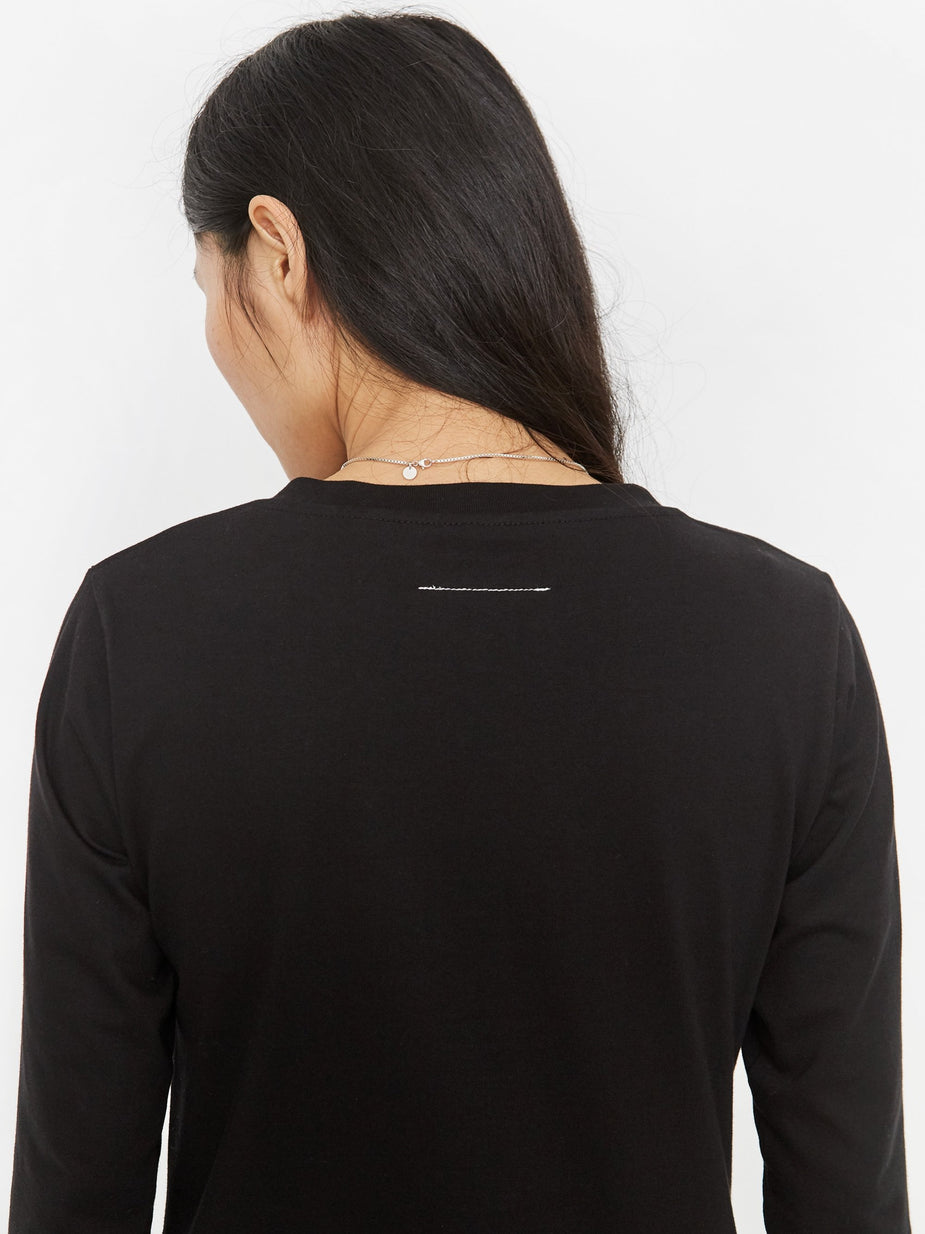 MM6 Maison Margiela MM6 Maison Margiela Long Frill Dress - Black - Black