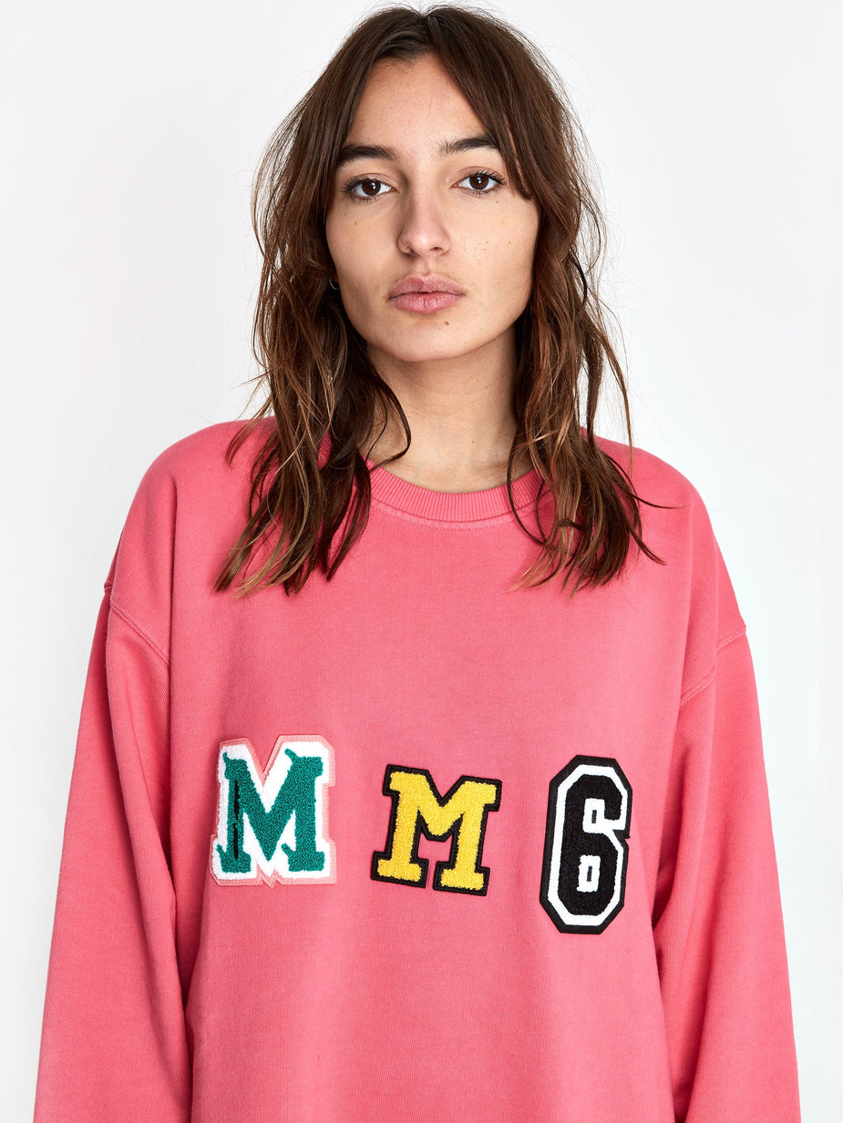 MM6 Maison Margiela MM6 Maison Margiela Oversized Sweatshirt Dress - Barbie Pink - Pink