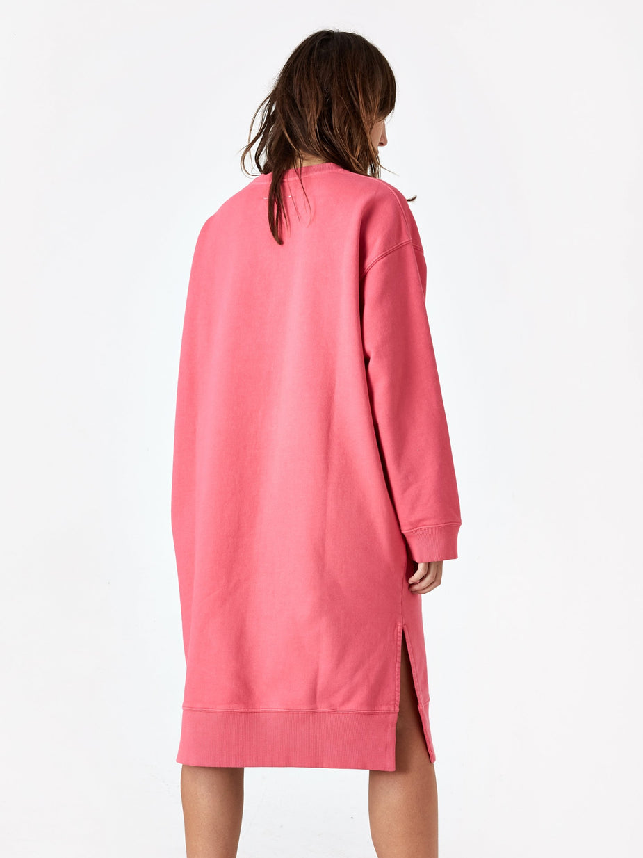 MM6 Maison Margiela MM6 Maison Margiela Oversized Sweatshirt Dress - Barbie Pink - Pink