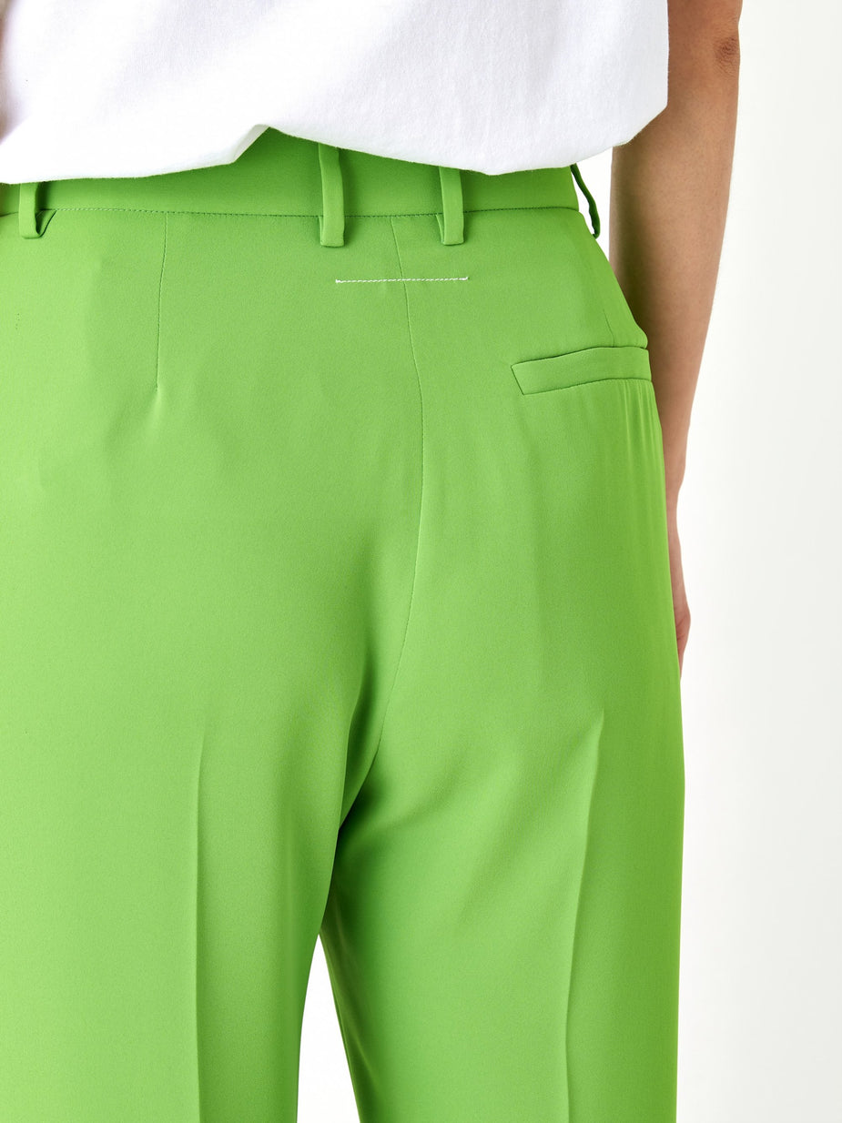 MM6 Maison Margiela MM6 Maison Margiela Pleat Front Trouser - Apple Green - Green