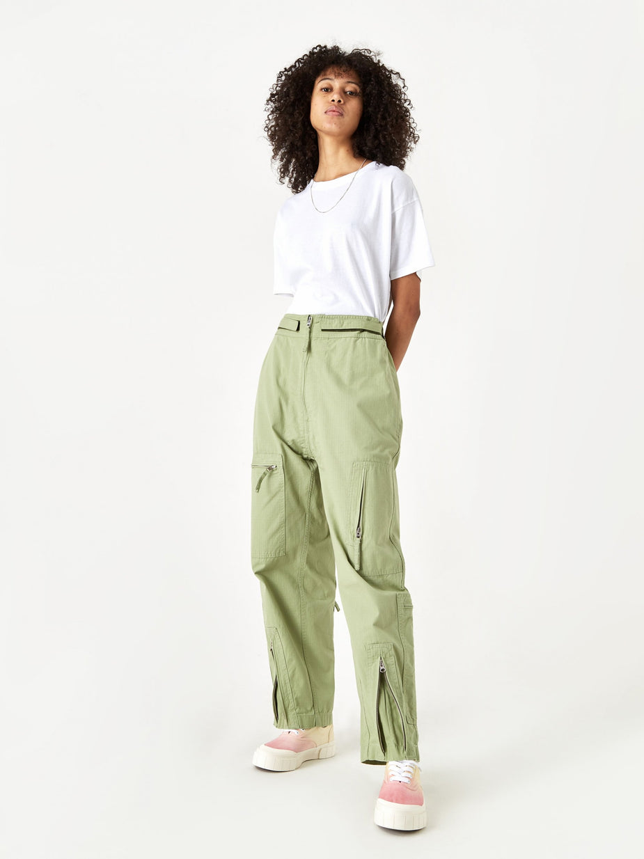 MM6 Maison Margiela MM6 Maison Margiela Ripstop Multiple Zip Trouser - Mint - Other