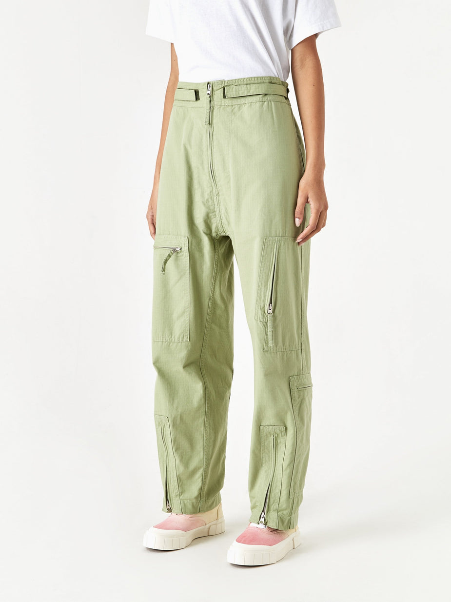 MM6 Maison Margiela MM6 Maison Margiela Ripstop Multiple Zip Trouser - Mint - Other