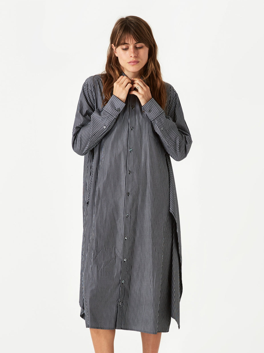 MM6 Maison Margiela MM6 Maison Margiela Shirt Dress - Black/White Stripe - Black