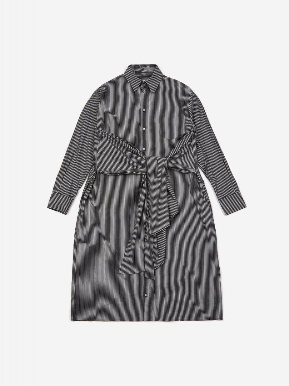 MM6 Maison Margiela MM6 Maison Margiela Shirt Dress - Black/White Stripe - Black